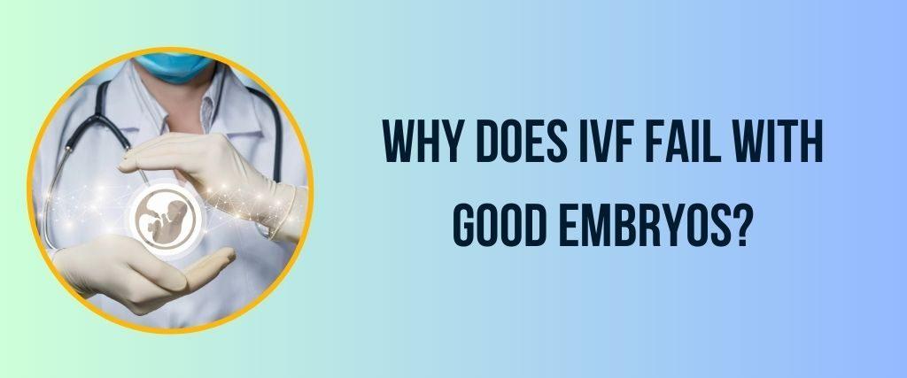 Why IVF fail with good embryos
