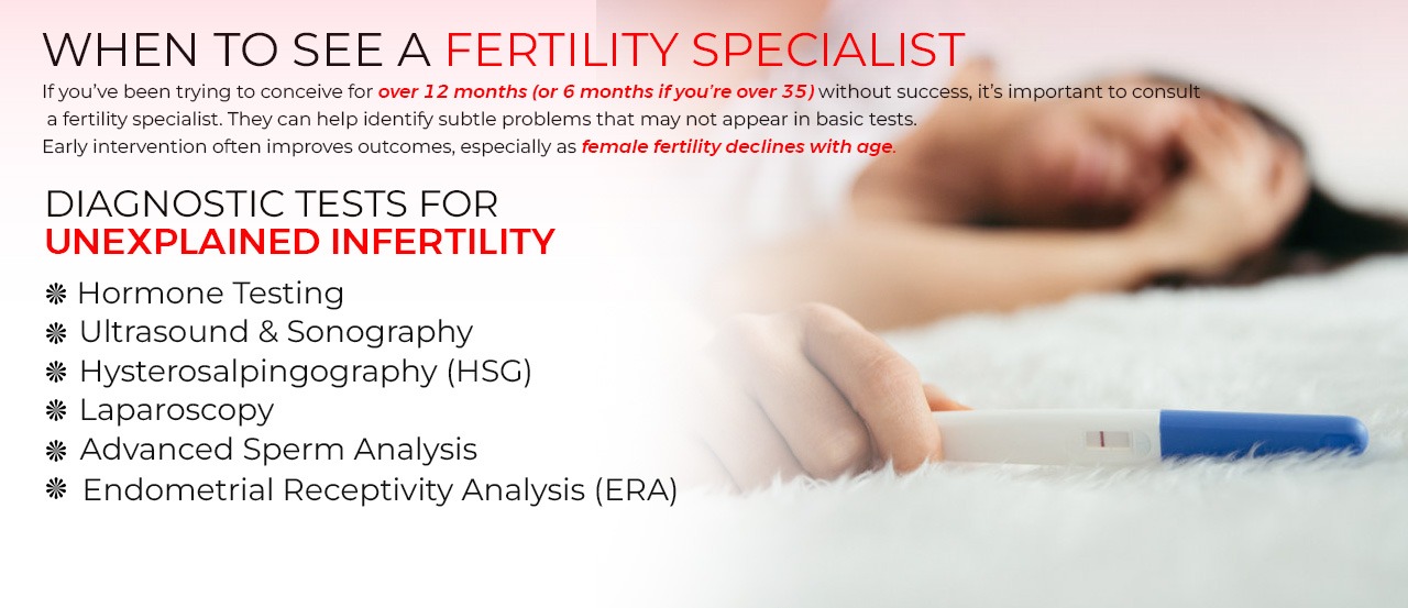 When to see fertility expert for unexplained infertility